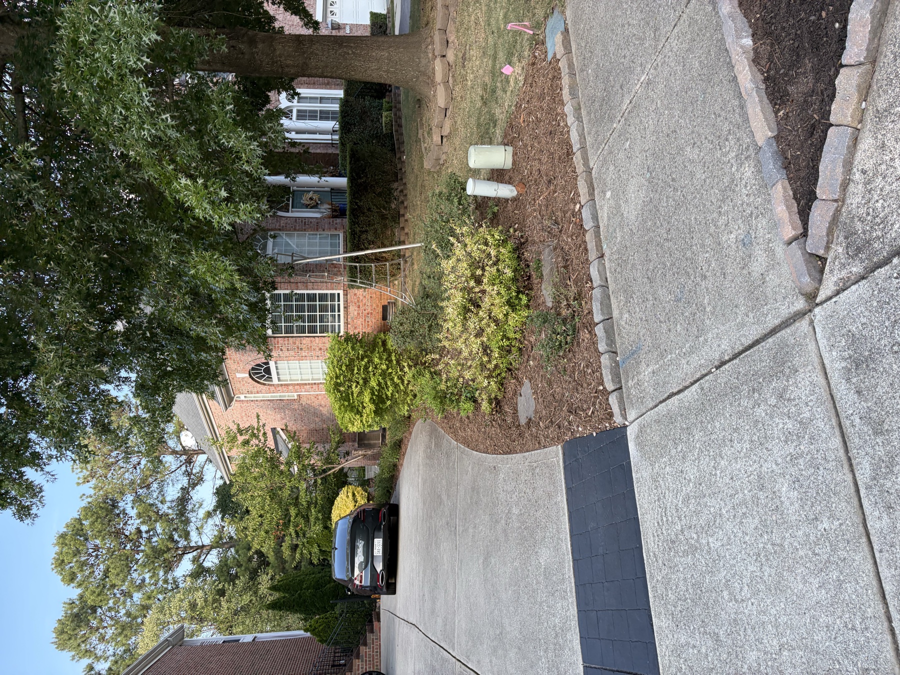 Finished garden bed after cleanup and fresh material