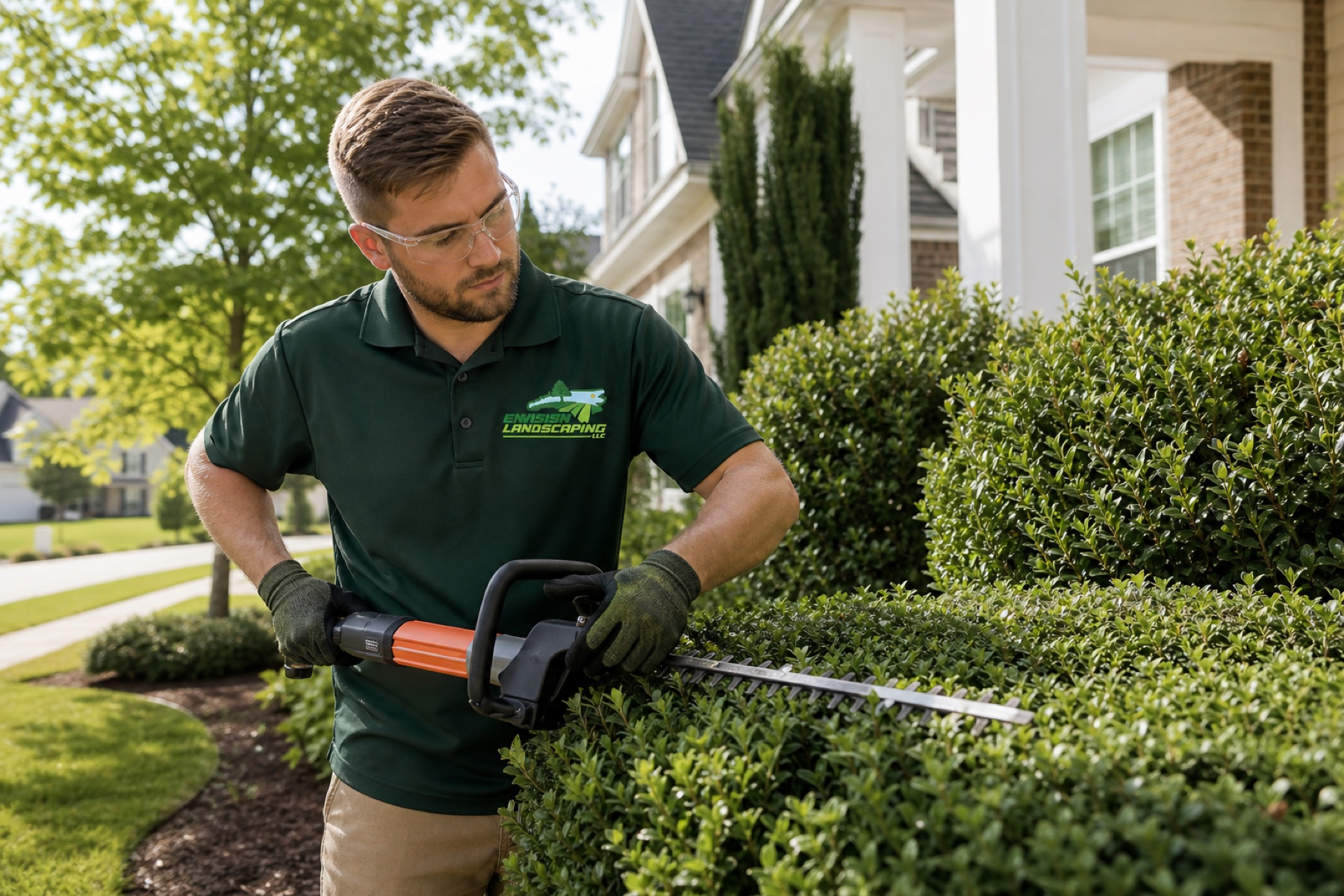 Envision professional trimming seasonal landscape growth